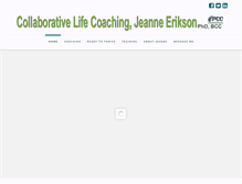 Tablet Screenshot of collaborativelifecoaching.com